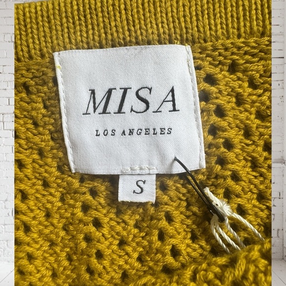 MISA LA Crochet Bandeau Top Small NWT Gold Festival-Ready Vibes | Boho Luxe - Picture 3 of 5